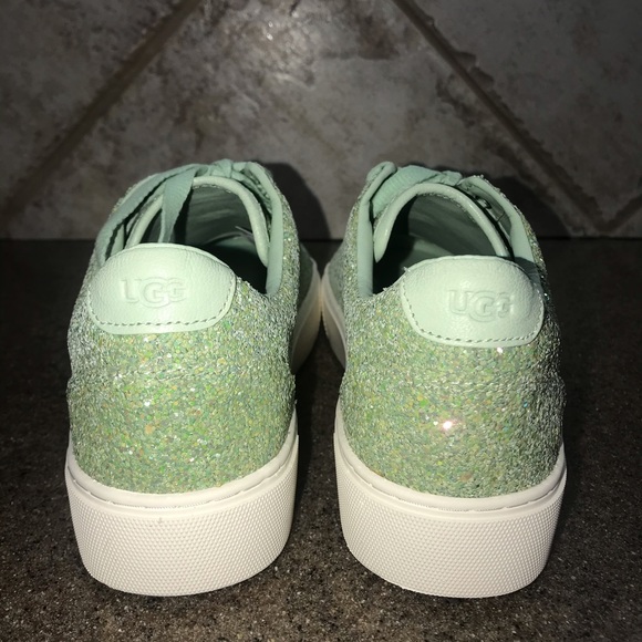 🆕 UGG Zilo Mint Glitter Sneakers Size 8-Holiday New Year’s Eve - Picture 6 of 11